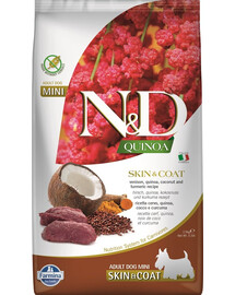 FARMINA N&D Quinoa Dog Skin&Coat Adult Mini venison, Kokosnuss 2,5 kg