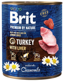 BRIT Premium by Nature 800 g Truthahn und Leber natürliches Welpenfutter
