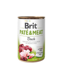 BRIT Pate&Meat duck 400 g Entenpastete für Hunde