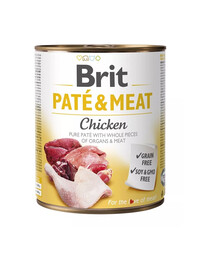 BRIT Pate&Meat chicken 800 g Hühnerpastete für Hunde
