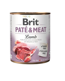 BRIT Pate&Meat lamb 800 g Pasteten mit Lammfleisch für Hunde