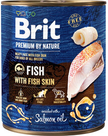 BRIT Premium by Nature Fish&Fish Skin 800 g Fisch und Fischhaut natürliches Hundefutter