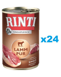RINTI Singlefleisch Lamb Pure 24x400 g Lamm monoprotein
