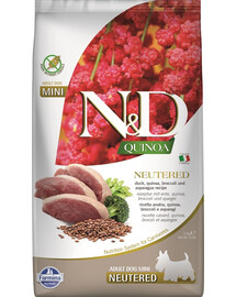 FARMINA N&D Quinoa Dog Neutere Adult Mini duck, broccoli & asparagus 2.5 kg