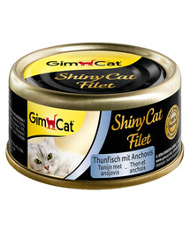 GIMCAT Shiny Cat Filet Tuna&Anchovy 70g