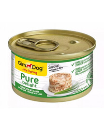 GIMDOG Pure Delight Chicken&Lamb 85 g Huhn und Lamm für ausgewachsene Hunde kleiner Rassen