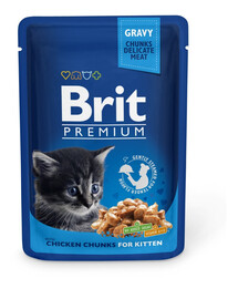 BRIT Premium Kitten Chicken mit Huhn 24 x 100 g