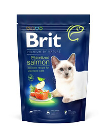 BRIT Cat Premium by Nature Sterilised salmon 300 g