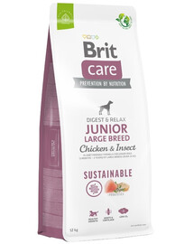 BRIT Care Sustainable Junior Large Breed mit Huhn und Insekten 12 kg