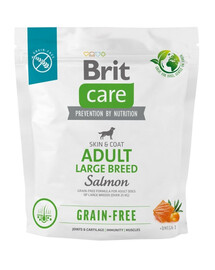 BRIT CARE Dog Grain-Free Adult large breed salmon mit Lachs für ausgewachsene Hunde großer Rassen 1kg