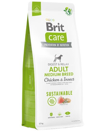 BRIT Care Sustainable Adult Medium Breed mit Huhn und Insekten 12+2 kg