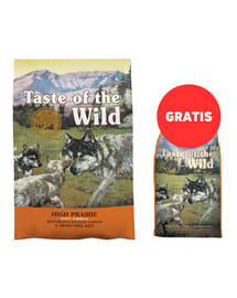 TASTE OF THE WILD High Prairie Puppy 12,2 kg mit Büffel und Hirschbraten + 2 kg Futter GRATIS