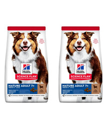 HILL'S Science Plan Canine Mature Adult Lamm & Reis für ältere Hunde 28 kg (2x14 kg)