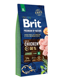 BRIT Premium By Nature Junior Extra Large XL 15 kg