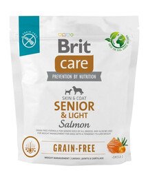 BRIT Care Grain-free Senior&Light Trockenfutter mit Lachs 1 kg