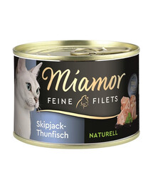 MIAMOR Feline Filets Echter Bonito-Thunfisch in eigener Sauce 156 g