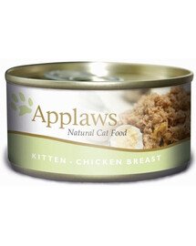APPLAWS Kitten Chicken Breast 70 g Nassfutter für Kätzchen, Huhn in Gelee
