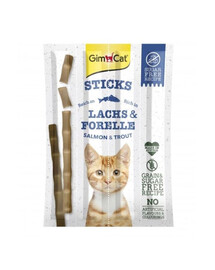 GIMCAT Sticks Salmon&Trout 4 szt. pałeczki z łososiem i pstrągiem