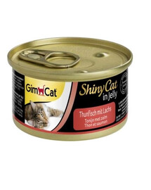 GIMCAT Shiny Cat Tuna&Salmon in Jelly 70g