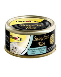 GIMCAT Shiny Cat Filet Chicken&Tuna 70g