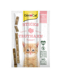 GIMCAT Sticks Kitten Turkey 3 pcs