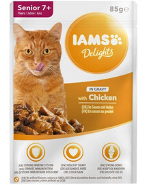 IAMS Cat Senior All Breeds Chicken In Gravy Pouch 85 g