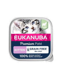 EUKANUBA Grain Free Kitten Kätzchenpastete Lamm 85 g