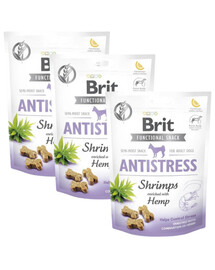 BRIT Care Dog Functional Snack Shrimp Anatistress 3x150 g Garnelen-Leckerbissen gegen Stress