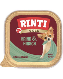 Rinti Gold Mini Rind- und Hirschfleischschale 100 g
