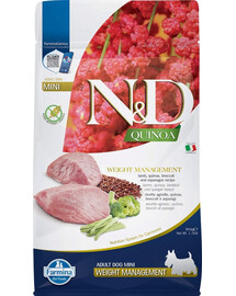 FARMINA N&D Quinoa Weight Management Lamb & Broccoli Mini 800 g