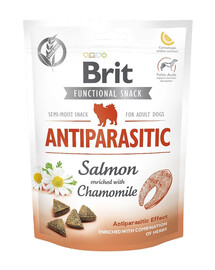 BRIT Care Dog Functional snack antiparasitic 3x150 g Anti-Parasiten-Leckerbissen mit Lachs