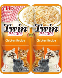 INABA Twin Huhn in Brühe für Katzen 2x40 g