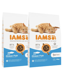IAMS for Vitality Katzenfutter mit Seefisch 20 kg (2 x 10 kg)