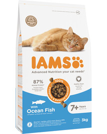 IAMS for Vitality Senior Cat Food with Ocean Fish 3 kg