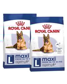 ROYAL CANIN MAXI Ageing 8+ Trockenfutter für ausgewachsene Hunde, große Rassen 30 kg (2 x 15 kg)