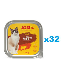 JOSERA JosiCat Rinderpastete für Katzen 32x100g