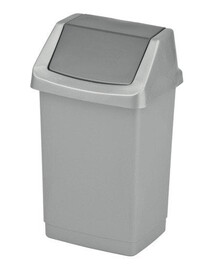 CURVER Mülleimer CLICK-IT 50 L silber/grau