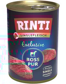 RINTI Singlefleisch Exclusive Horse Pure Monoprotein-Pferdefleisch 400 g