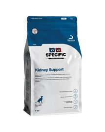 SPECIFIC Cat FKD Kidney Support Trockenfutter für ausgewachsene Katzen mit Herz-, Nieren- und/oder Leberversagen 2kg