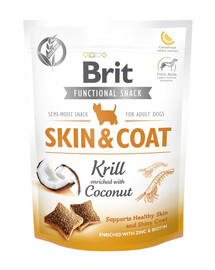 BRIT Care Dog Functional Snack Skin&Coat Krill 150g