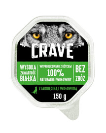 CRAVE Hundekuchen in der Schale mit Lamm- und Rindfleisch 150 g