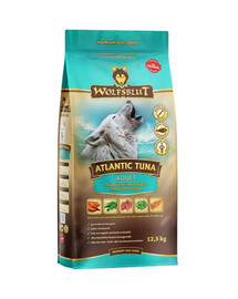 WOLFSBLUT Atlantic Tuna Adult Trockenfutter für ausgewachsene Hunde mit Thunfisch und Meersalat 12,5 kg