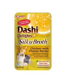 INABA Cat Dashi Delights Silky Broth Hähnchen und Käse 40g