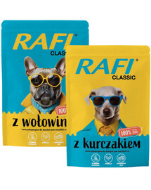 RAFI Classic Mix Geschmacks Huhn und Rind für Hunde 20x400g
