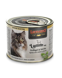 LEONARDO Superior Selection Lamm mit Geflügel und Kürbis 200 g