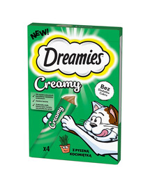 DREAMIES Creamy Zusatzfutter mit Katzenminze 4x10 g