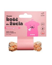 AZANKI Knochen Hirschhaut für Welpen Puppy 10 cm