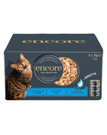 ENCORE Cat Multipak Fisch in Brühe für Katzen 32x70g