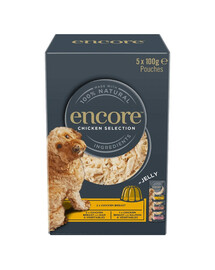 ENCORE Dog Multipak gemischte Geschmacksrichtungen mit Huhn in Gelee für Hunde 20x100g