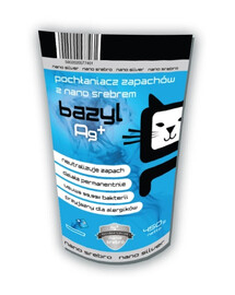 BAZYL Ag+ Bentonit Geruchsabsorber für Katzen 450 g
